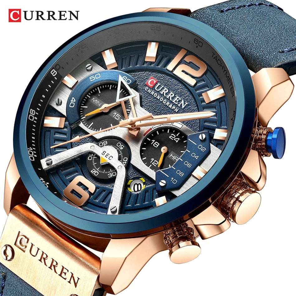 Blue Watches Top Brand Luxury Men Sport Watch Quartz
