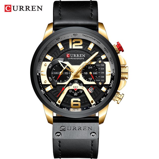 Casual Fashion Watches for Male  Leather Wrist Watch Men Watch