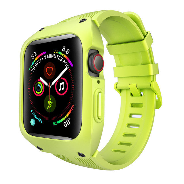 Case with Silicone Strap for Apple Watch