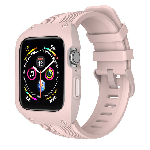 Case with Silicone Strap for Apple Watch