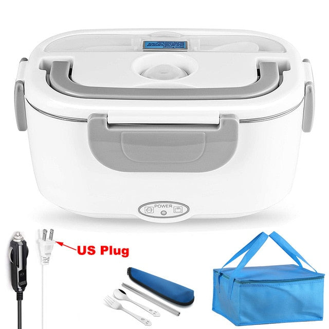 2 in 1 Electric Heating Lunch Box