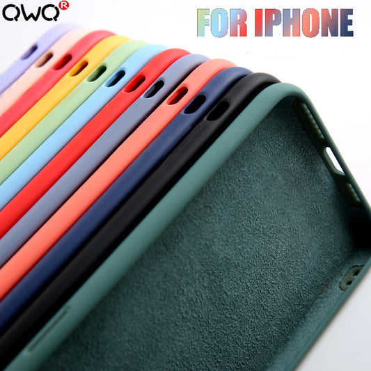 Silicone Luxury Case For Apple iPhone Shockproof Case Cover All iPhone Models
