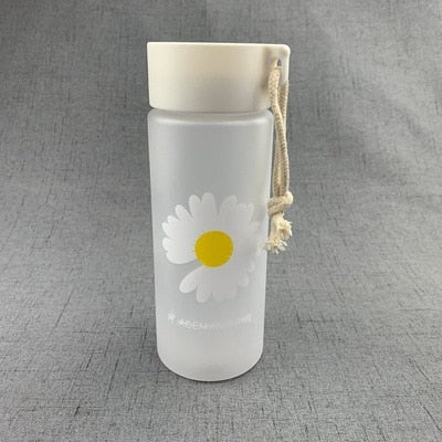 Small Daisy Transparent Plastic Water Bottles