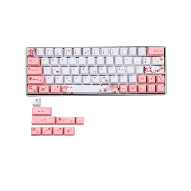 PBT keyboard Sakura Keycap
