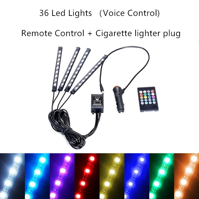 Car Interior Light RGB LED Decorative