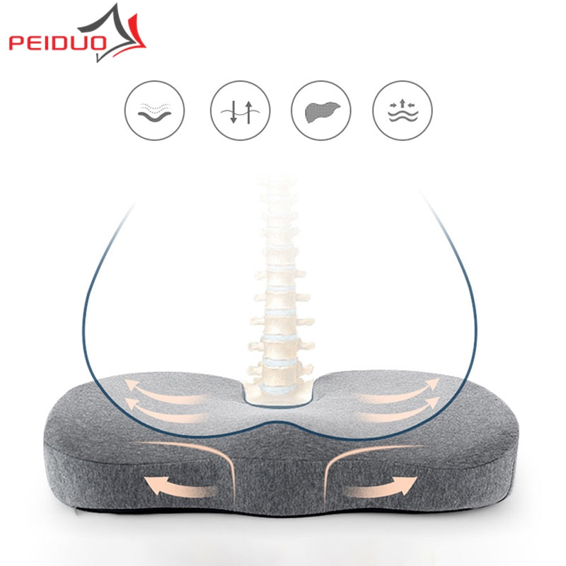 Gel Enhanced Seat Cushion Orthopedic