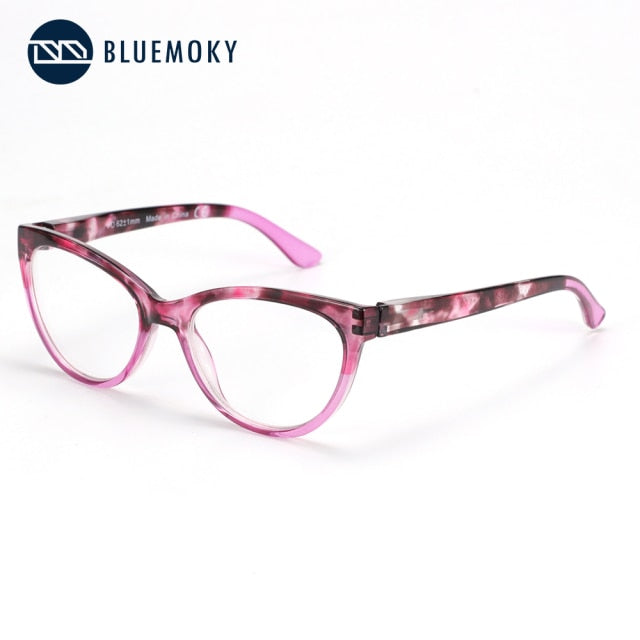 Cat Eyes Reading Glasses Floral Prebyopia Spectacles