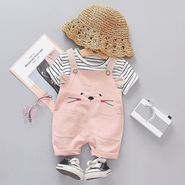 Summer Fashion Baby Boys Girls Clothes Suit