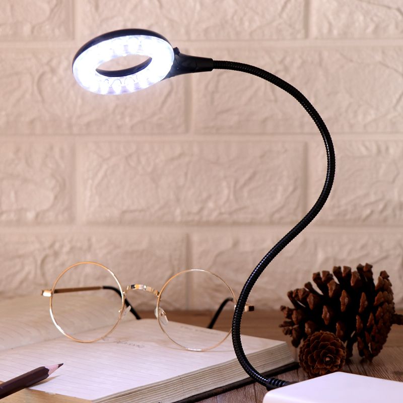 USB Gadgets Ring LED Light USB Table Desk Lamp