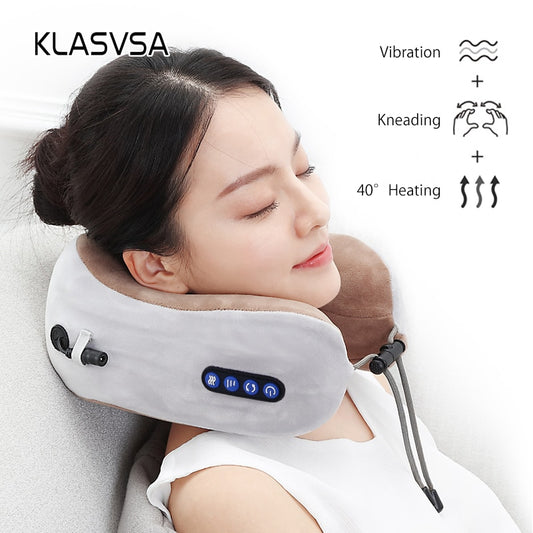 Electric Neck Massager U shaped Pillow Multifunctional Portable Shoulder Cervical Massager