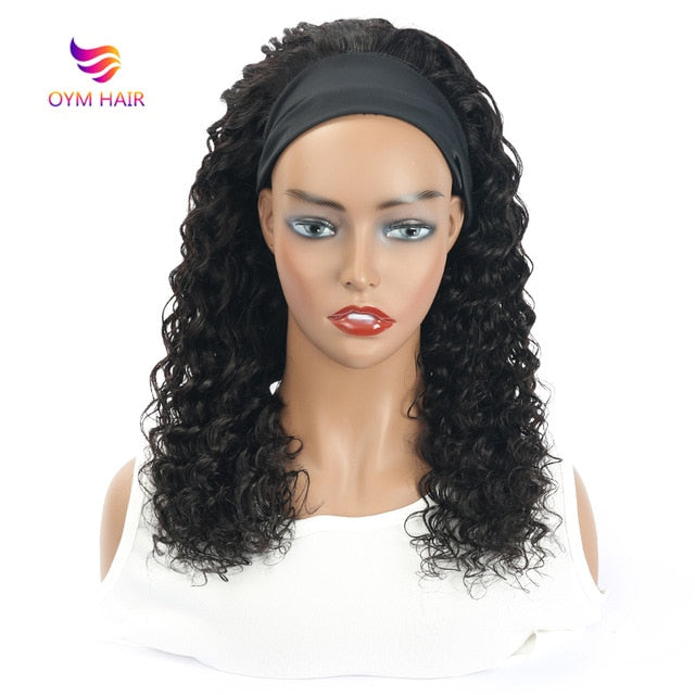 180 Density Headband Wig Human Hair Wigs 30 Inch Wig Glueless Brazilian Hair Wigs
