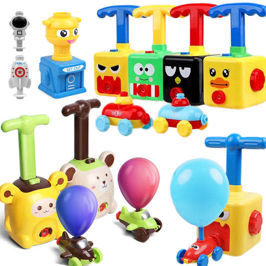 Power Balloon Launch Tower Toy Puzzle for Children