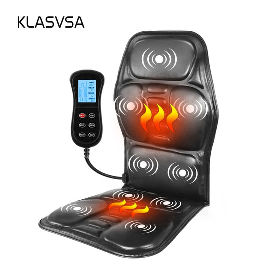 Electric Portable Heating Vibrating Back Massager Chair