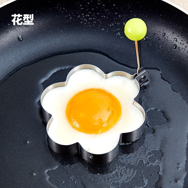 Stainless steel fried egg mold holder