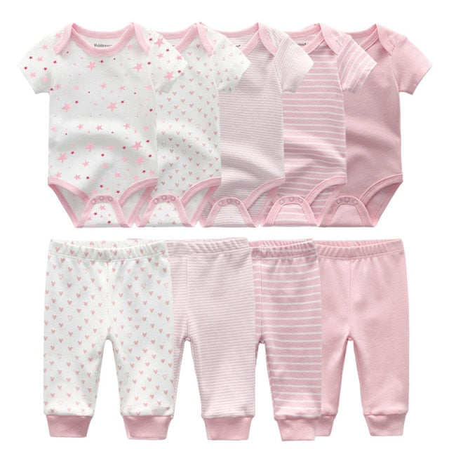 Baby Clothes Newborn Bodysuits+Pants Unisex