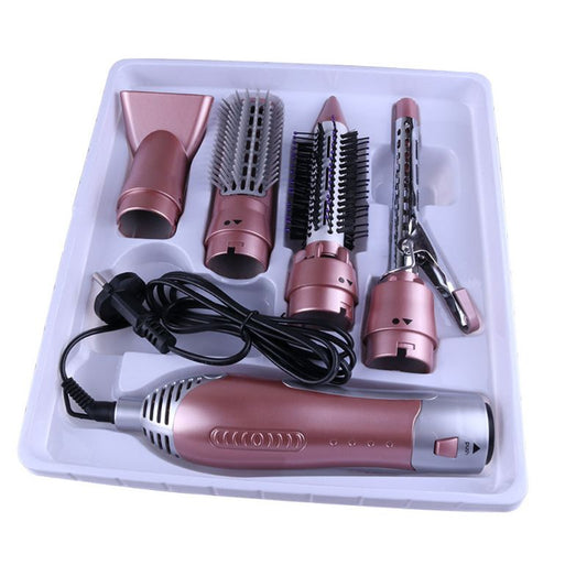 Professional 4 in 1 Multifunction Hair Dryer Curler Curling Straightener Comb