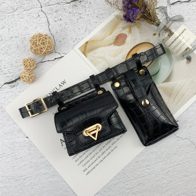 Women  Fashion Leather Crossbody Chest Bags