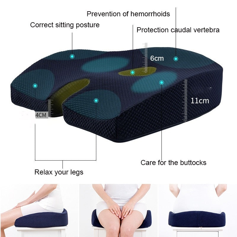 Cool Pillow Sciatica Pad Seat Cushion Orthopedic Pad