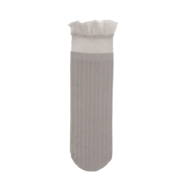 Women Soft Cute Long Socks For Women Mesh Thin Socks