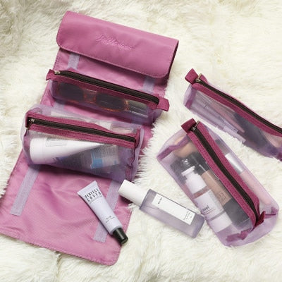 Women Cosmetic Bag Travel Organizer Foldable