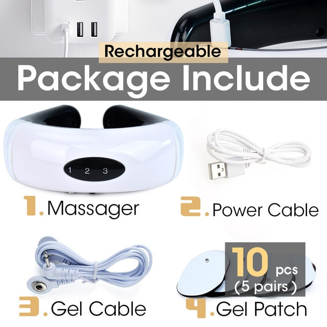 Electric Neck Massager& Pulse Back 6 Mode