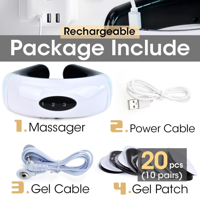 Electric Neck Massager& Pulse Back 6 Mode