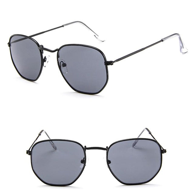 Polygonal Sunglasses Luxury Retro