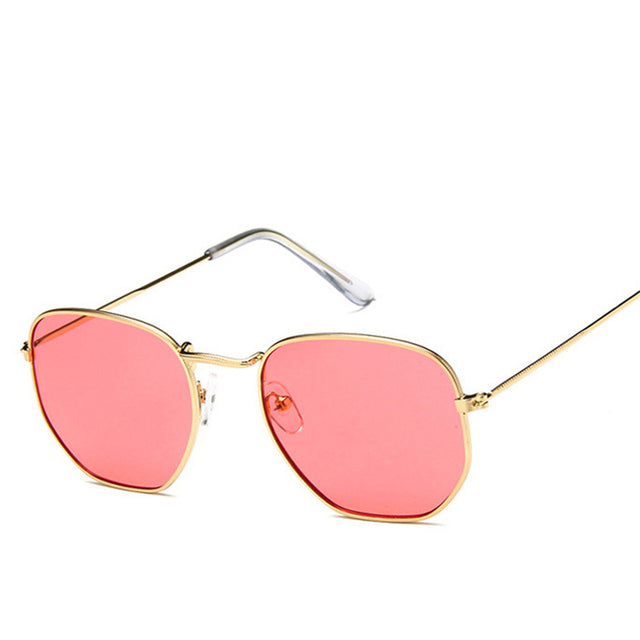 Polygonal Sunglasses Luxury Retro