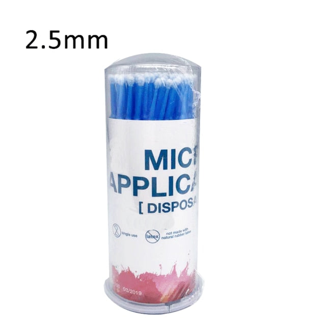 100PCS/Bottle Dental Disposable Micro Brushes Applicators