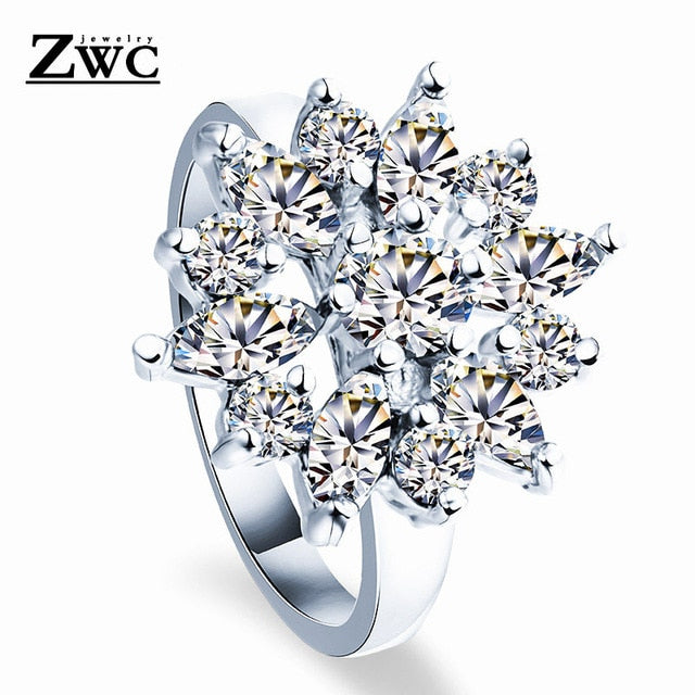 Fashion Luxury Crystal Engagement Ring