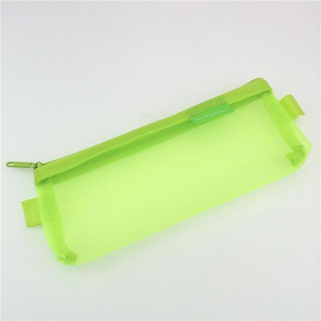 Transparent Grid Pen Bag