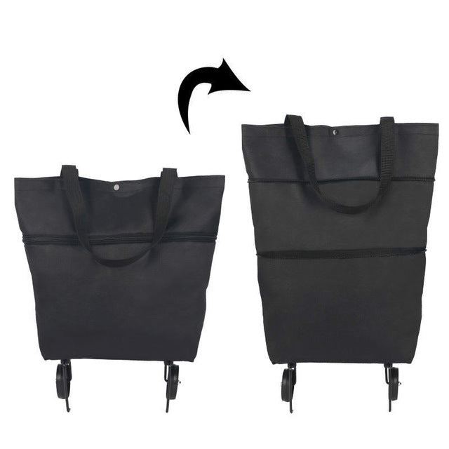 Folding Shopping Pull Cart Trolley Bag