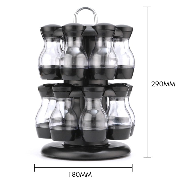 Rotating Glass sauce bottle Cruet Condiment