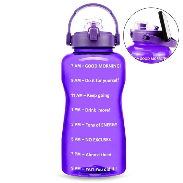 Gallon Water Bottle Smartphone Stand With Flip-Flop