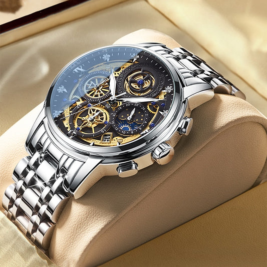 New Fashion Men's Watch Stainless Steel Top Brand Luxury