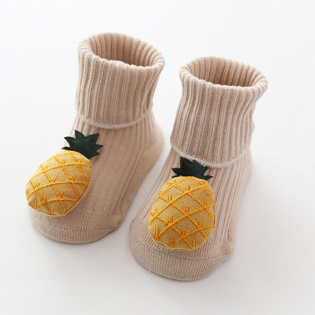 Cotton Baby Socks Cartoon Fruit Socks