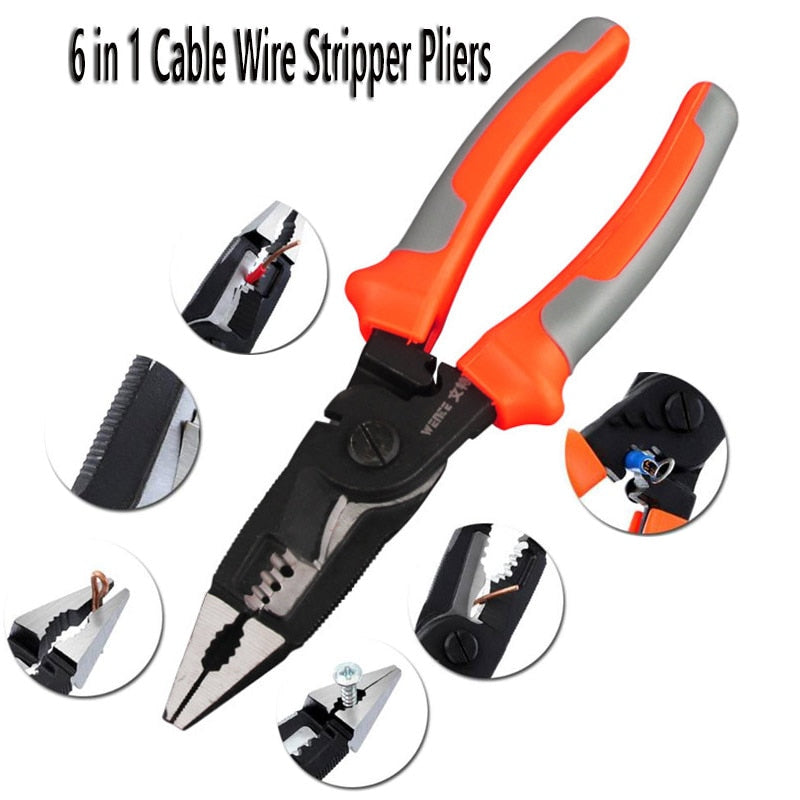 Cable Wire Stripper Pliers Cutter Crimper Automatic