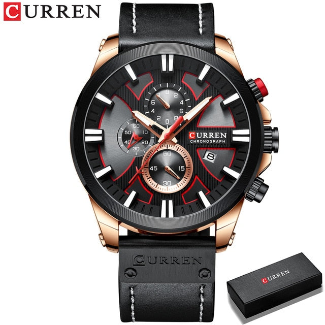 Watches Quartz Clock Leather Male Wristwatch Relogio Masculino
