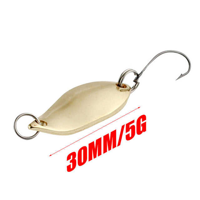 free shipping 100pcs/lot wholesale fishing lure 3g/5g fishing spoon