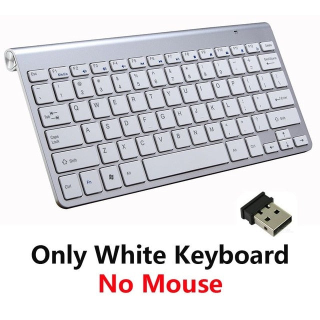 2.4G Wireless Keyboard and Mouse Protable Mini Keyboard