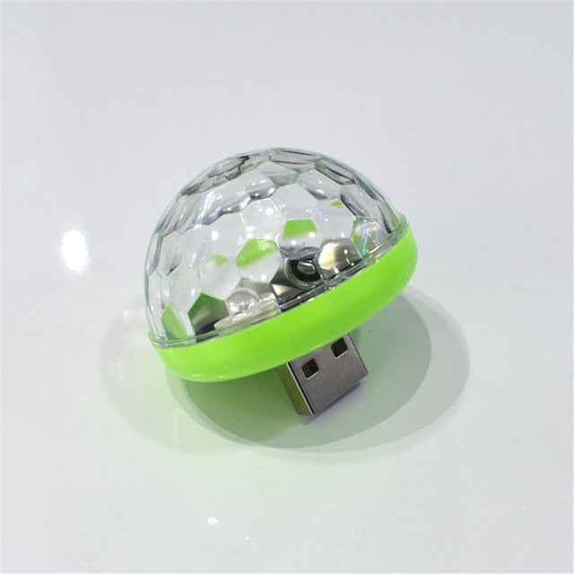 LED USB Car Atmosphere Light Sound