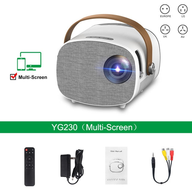 YG230 Mini Projector PK YG300 YG310 Portable for 1080P Video Beamer