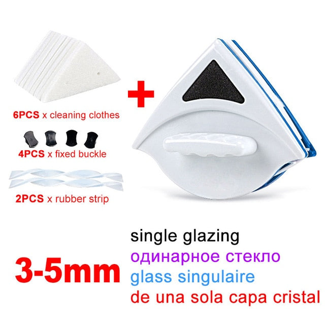 Magnetic Double Side Glass Cleaning Brush
