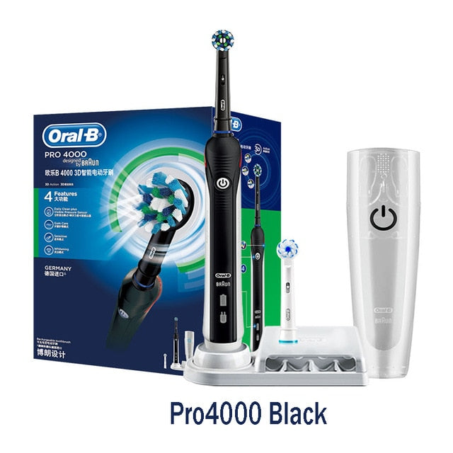 Pro 4000 Electric Rechargeable Toothbrush Ultrasonic 3D Smart Teeth Whitening Brush