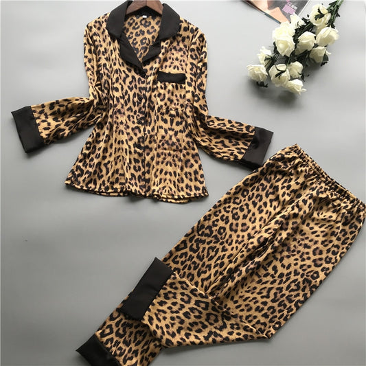 Casual Elegant Pyjama Femme Silk