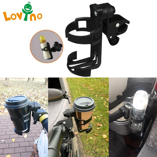 New Baby Stroller Cup Holder Rack Bottle Universal 360 Rotatable Cup Holder