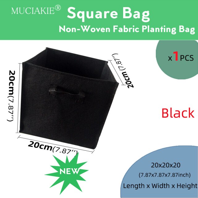 Gallon Garden Grow Square Planting Bag