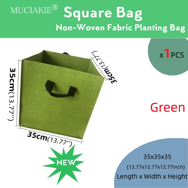 Gallon Garden Grow Square Planting Bag