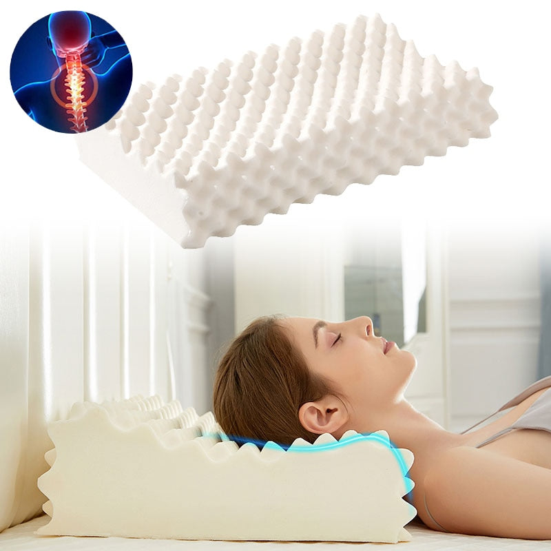 Orthopedic Spike Latex Pillow Pure Natural Neck Sleeping Pillows