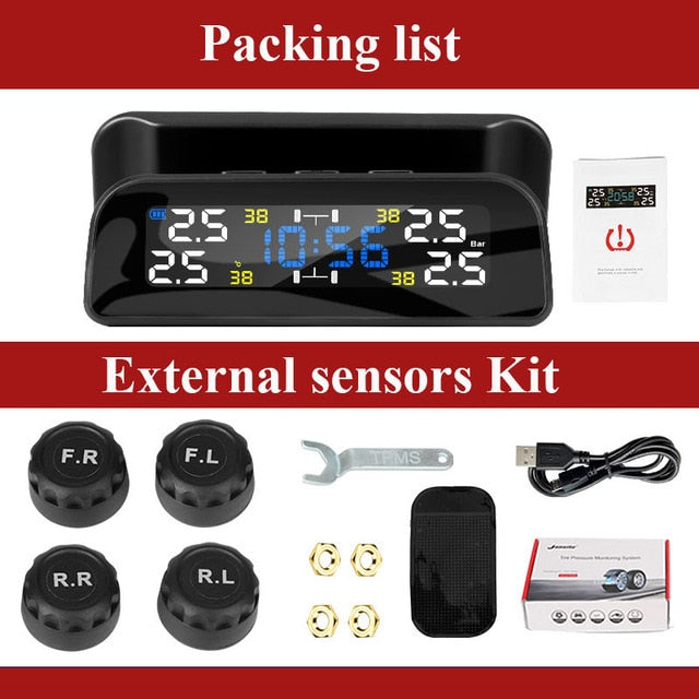Develuck TPMS Car Tire Pressure Monitor System